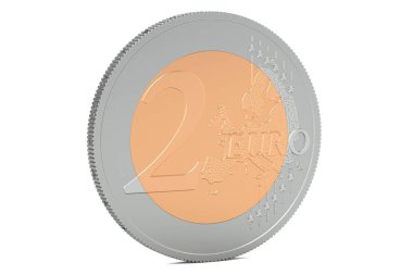 2 euro para, 3d render