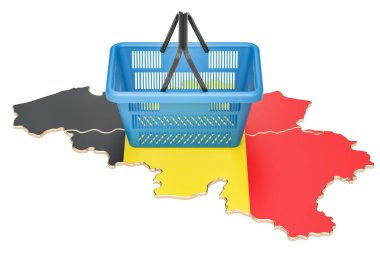 Alışveriş sepeti Belçika harita, Pazar sepeti veya güçlü satın alma