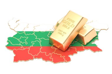 Bulgaristan kavramı, 3d render-Döviz rezervleri