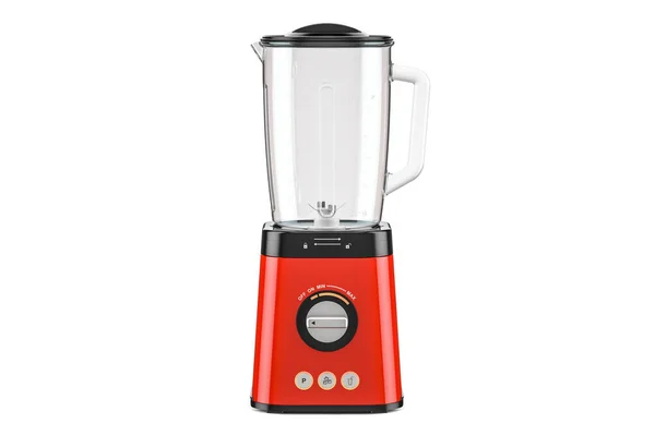 Red electric blender, 3D rendering — Stock Photo, Image