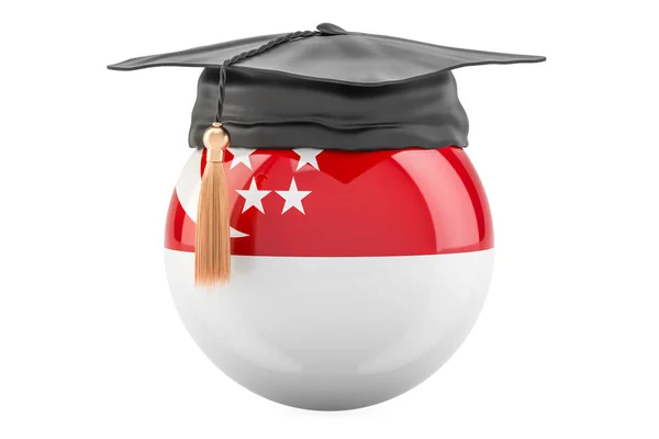 Ausbildung und Studium im Singapore-Konzept, 3D-Rendering — Stockfoto