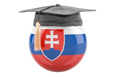 Eğitim ve Slovakya kavramı, 3d render çalışmada