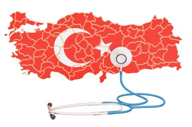 Stetoskop, Ulusal Sağlık kavramı, 3d r ile Türk harita