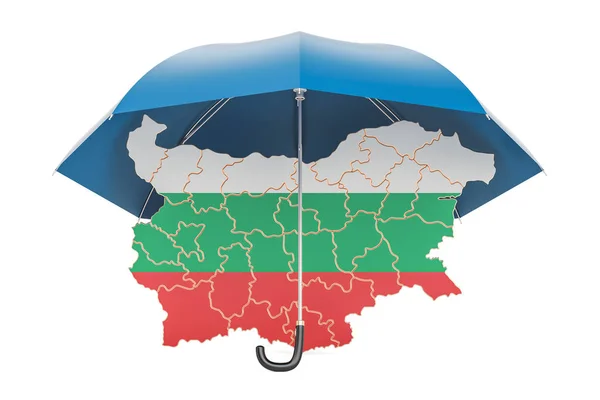 Bolgár megjelenítése égisze alatt. Biztonság és megvéd vagy biztosítási — Stock Fotó