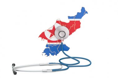 Kore Demokratik Halk Cumhuriyeti harita stetoskop, Ulusal Sağlık kavramı ile, 