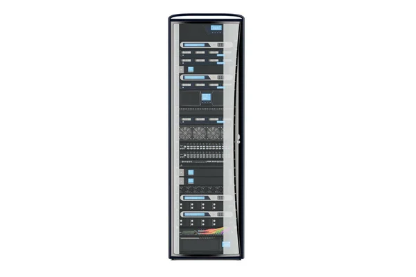 Dator Server Rack, 3d-rendering — Stockfoto
