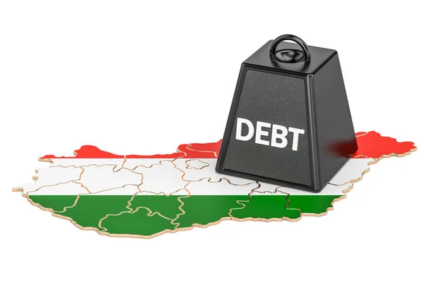 ハンガリーの国家債務や財政赤字、金融危機コンク — ストック写真