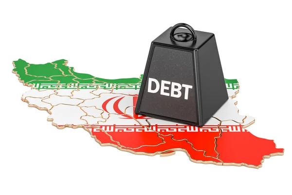 Ιρανικό εθνικό χρέος ή το έλλειμμα του προϋπολογισμού, οικονομικής κρίσης πρωτότ — Φωτογραφία Αρχείου