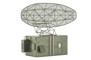 Askeri Radar, 3d render