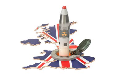 British missile launches from its underground silo launch facili clipart