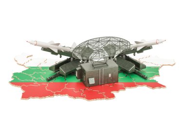 Bulgar füze savunma sistemi kavramı, 3d render