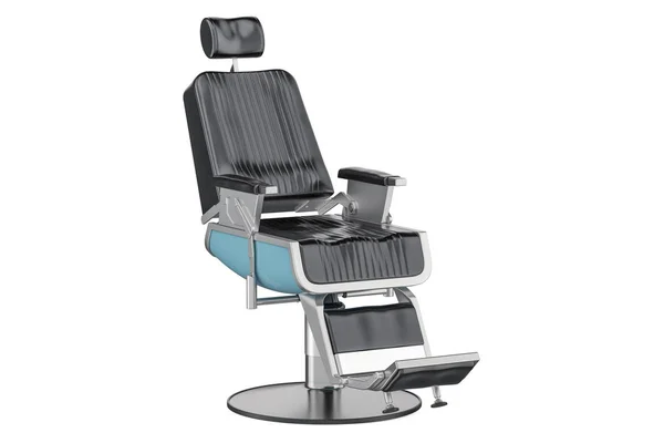 Silla de barbero negro, representación 3D — Foto de Stock