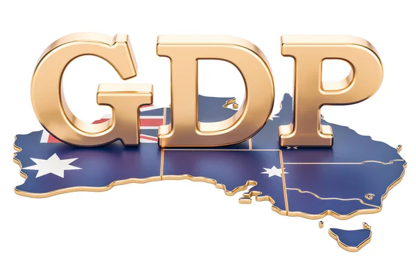 Gross domestic product GDP of Australia concept, 3D rendering — Stock Photo, Image