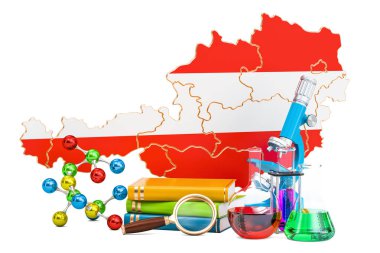 Avusturya kavramı, 3d render bilimsel araştırma