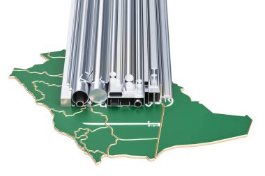 Üretim ve ticaret Suudi Arabistan, metal ürünlerin kavramı.
