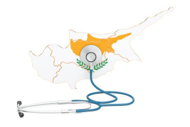 Stetoskop, Ulusal Sağlık kavramı, 3d re ile Kıbrıs harita