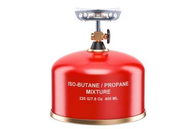 Kırmızı Primus soba, 3d render