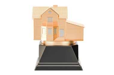 Golden House Ödülü kavramı, 3d render
