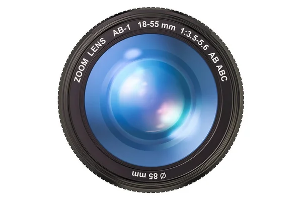 Photography camera lens, 3D rendering — Stock Photo, Image