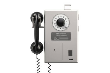 Ankesörlü telefon, 3d render