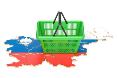 Alışveriş sepeti Sloven harita, Pazar sepeti veya po satın alma