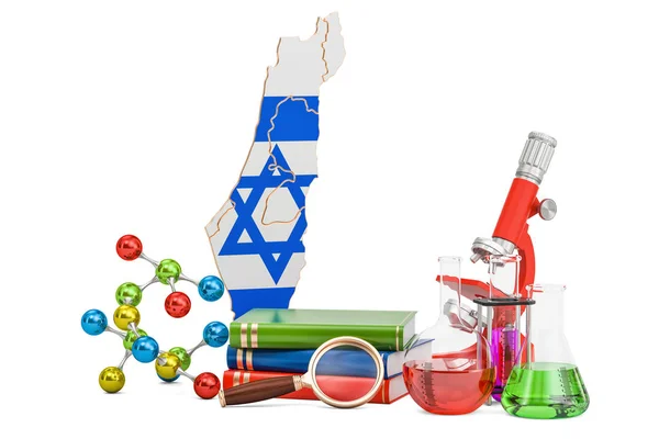 Vetenskaplig forskning i Israel koncept, 3d-rendering — Stockfoto