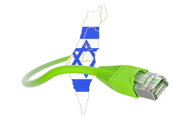 Підключення до Інтернету в Ізраїлі концепції. 3D-рендерінг — стокове фото