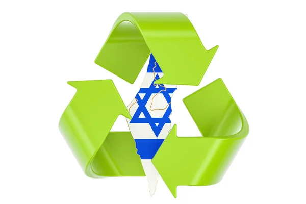 Recycling in Israël concept, 3D-rendering — Stockfoto