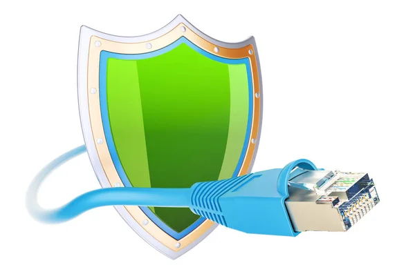 인터넷 연결을 보호, 안전한 통신 네트워크 concep — 스톡 사진