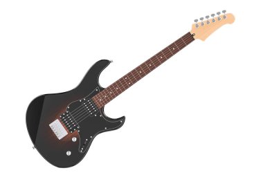 Elektro gitar, 3d render