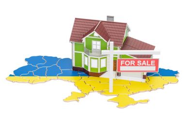 Satılık ve Kiralık Ukrayna kavram, 3B oluşturma özelliği
