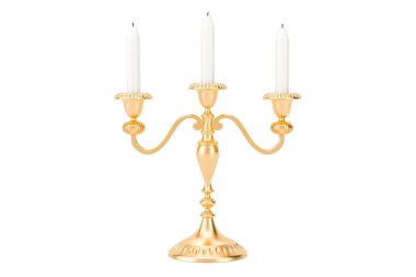 Şamdan mumlar, 3d render ile