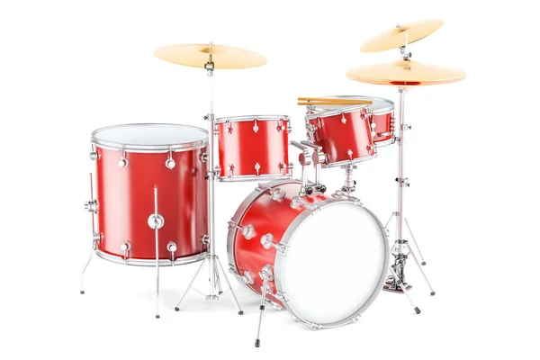 Drum kit, 3D rendering — Stock Photo, Image