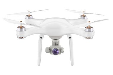 Drone quadrocopter closeup, 3D rendering