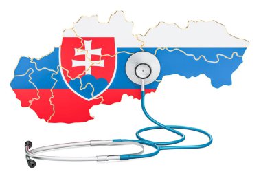 Stetoskop, Ulusal Sağlık kavramı, 3d re ile Slovak harita