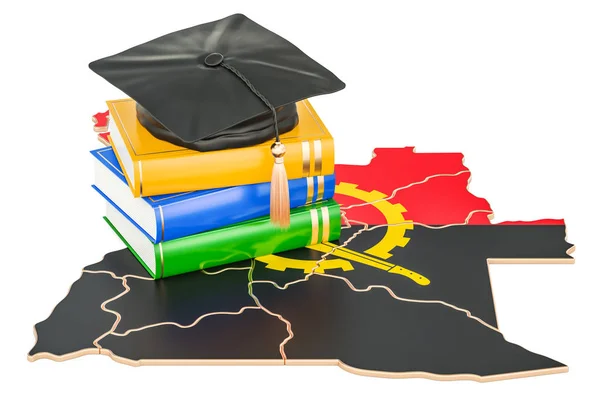 Education in Angola concept, 3D rendering — Stock Photo, Image