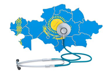 Kazak harita stetoskop, Ulusal Sağlık kavramı, 3d re