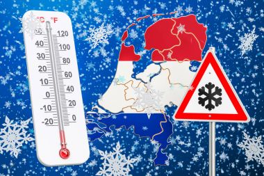 Kar fırtına, kar fırtınaları ve kış fırtına Hollanda co