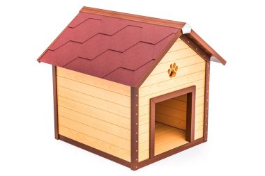 Ahşap kulübe, 3d render