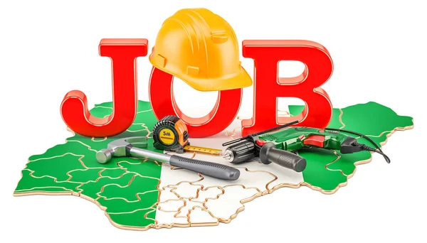 Job Vacancies in Nigeria concept, 3D rendering — Stock Photo, Image
