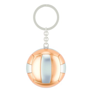 Voleybol topu, 3d render ile Anahtarlık