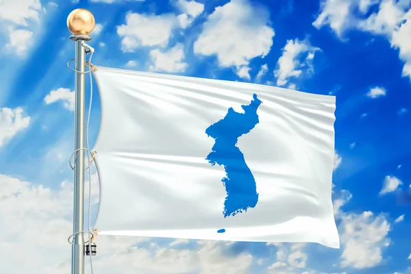 Korean Unification Flag, 3D rendering — Stock Photo, Image