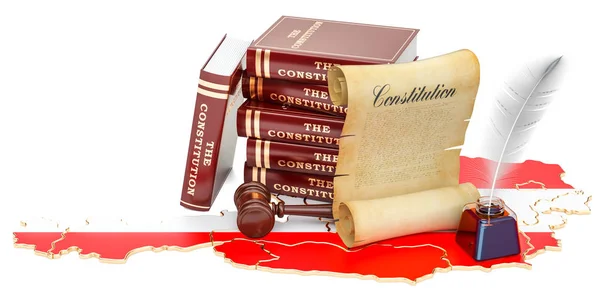 オーストリアの概念、3 d レンダリングの憲法 — ストック写真
