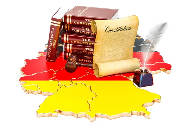 ドイツの概念、3 d レンダリングの憲法 — ストック写真