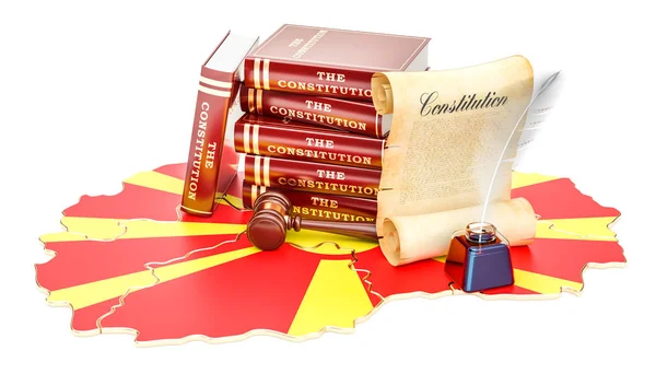 Grondwet van Macedonië concept, 3D-rendering — Stockfoto