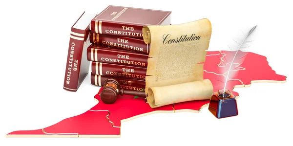 Constitution of Morocco concept, 3D rendering — Stock Photo, Image