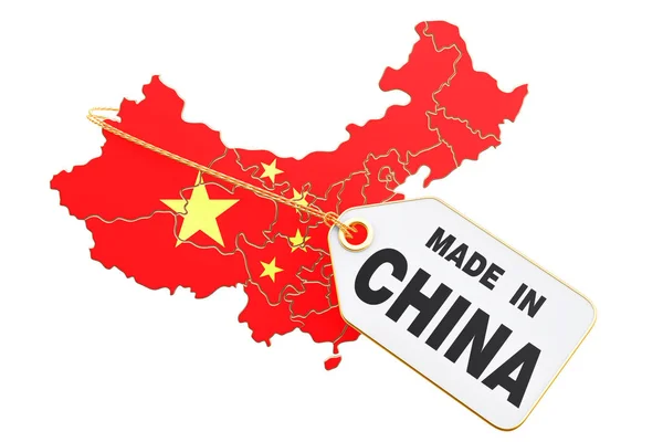 Made in China Konzept, 3D-Darstellung — Stockfoto