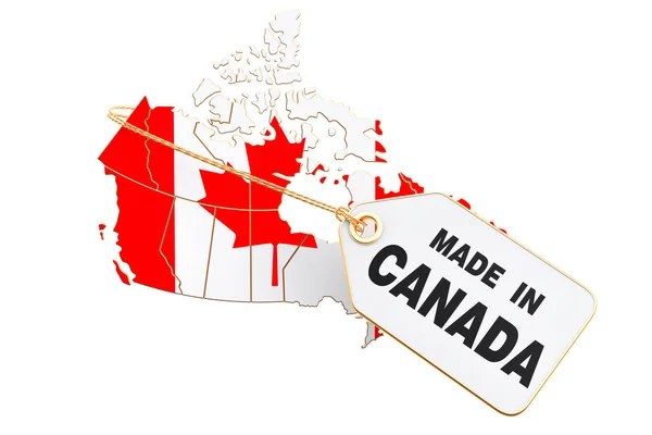 Made in canada concept, 3D-Darstellung — Stockfoto