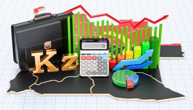 İş, ticaret ve Finans Angola kavram, 3d render