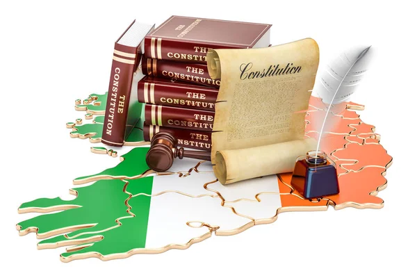 Alkotmány Írország koncepció, 3d-leképezés — Stock Fotó